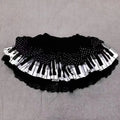Gothic Lolita Piano Skirt – Polka Dot Lace Mini