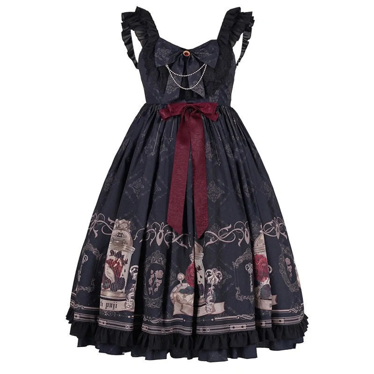 Gothic Lolita Print Dress – Dark Princess JSK