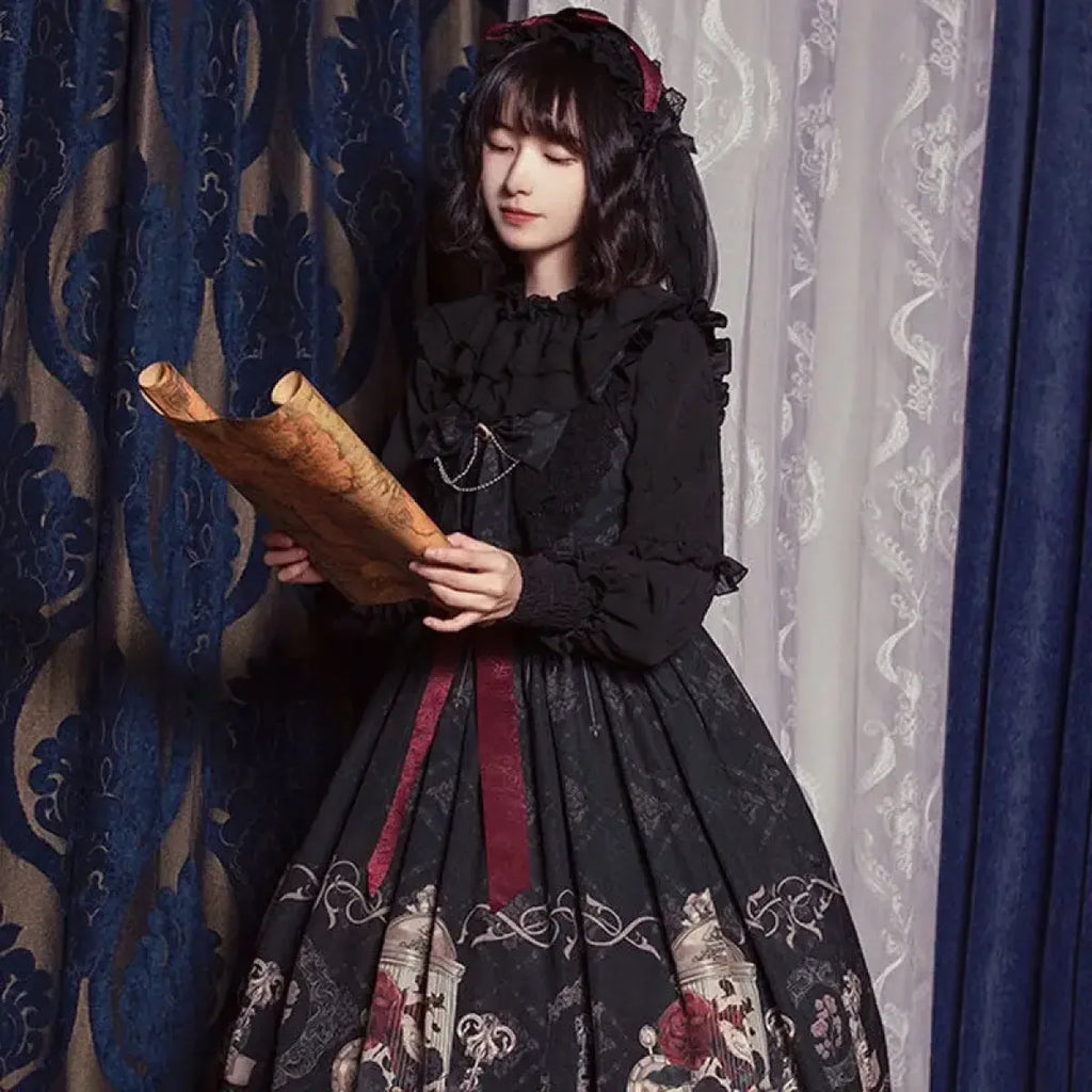 Gothic Lolita Print Dress – Dark Princess JSK