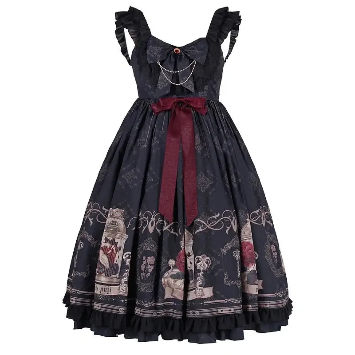 Gothic Lolita Print Dress – Dark Princess JSK