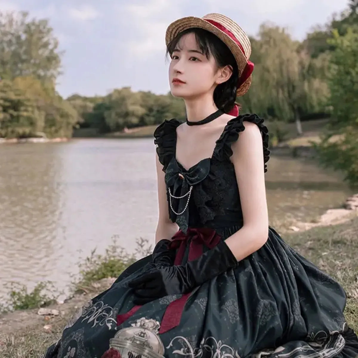 Gothic Lolita Print Dress – Dark Princess JSK