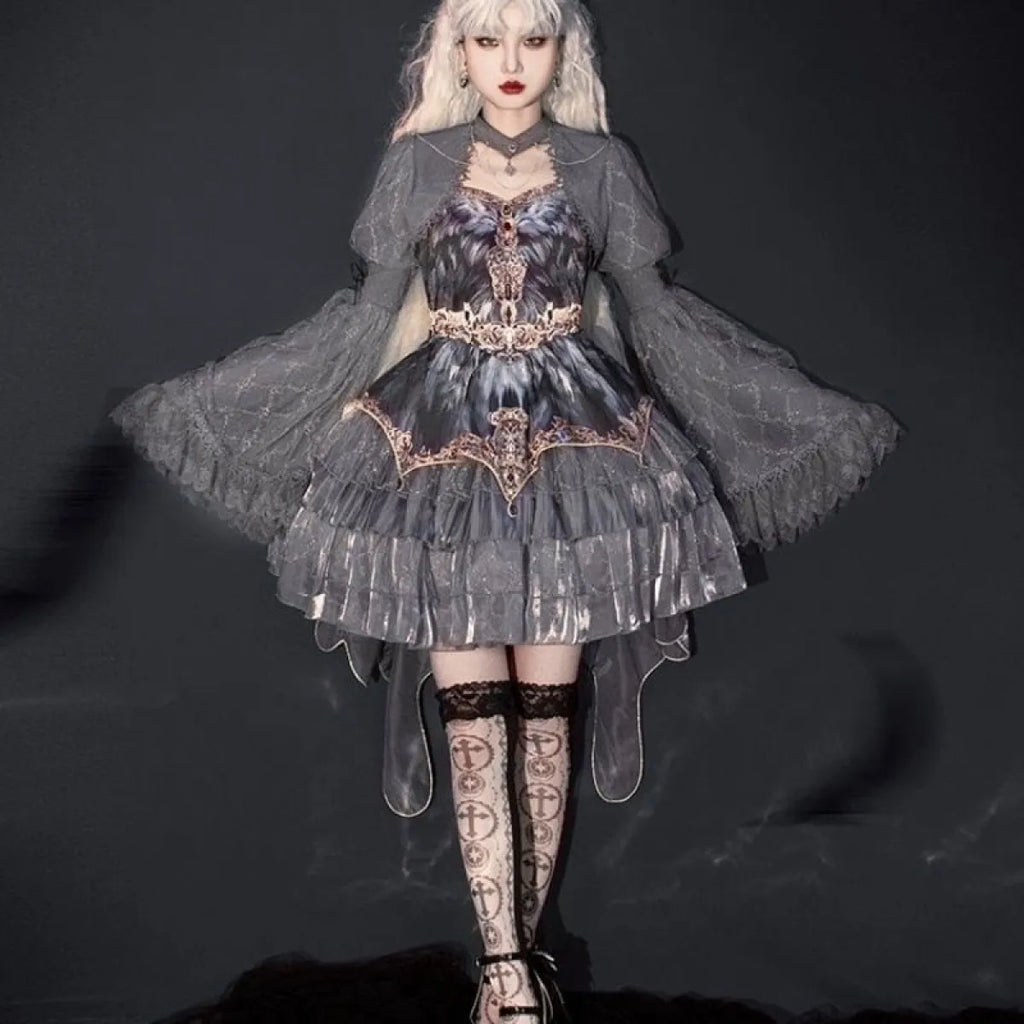 Victorian Swan Dance Lolita Dress – Layered Gothic Lolita