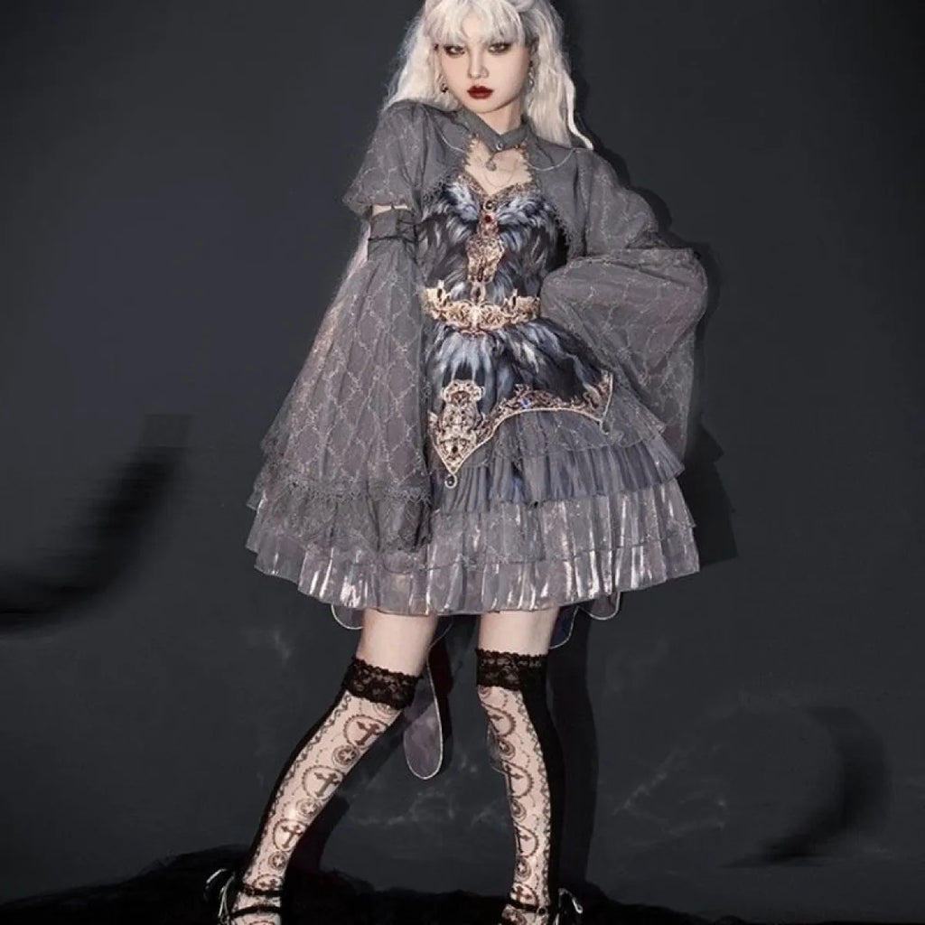 Victorian Swan Dance Lolita Dress – Layered Gothic Lolita