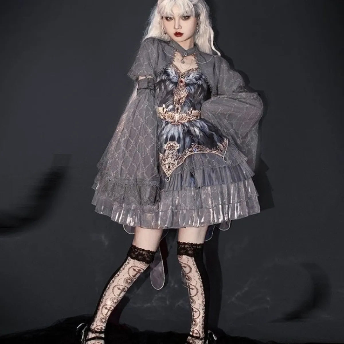 Victorian Swan Dance Lolita Dress – Layered Gothic Lolita