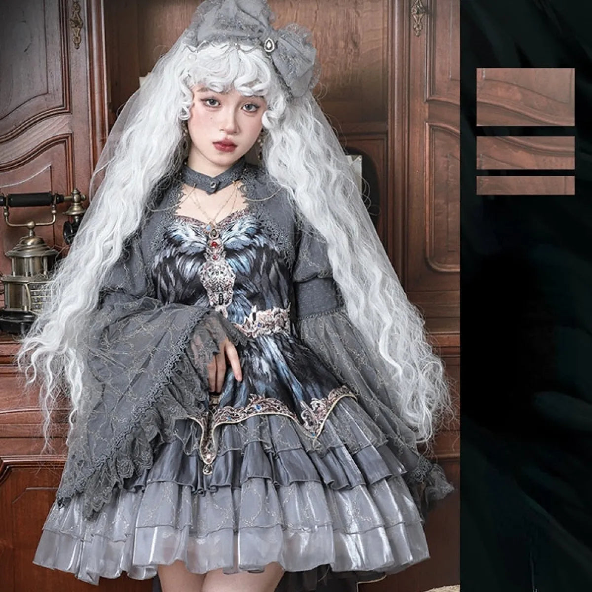 Victorian Swan Dance Lolita Dress – Layered Gothic Lolita