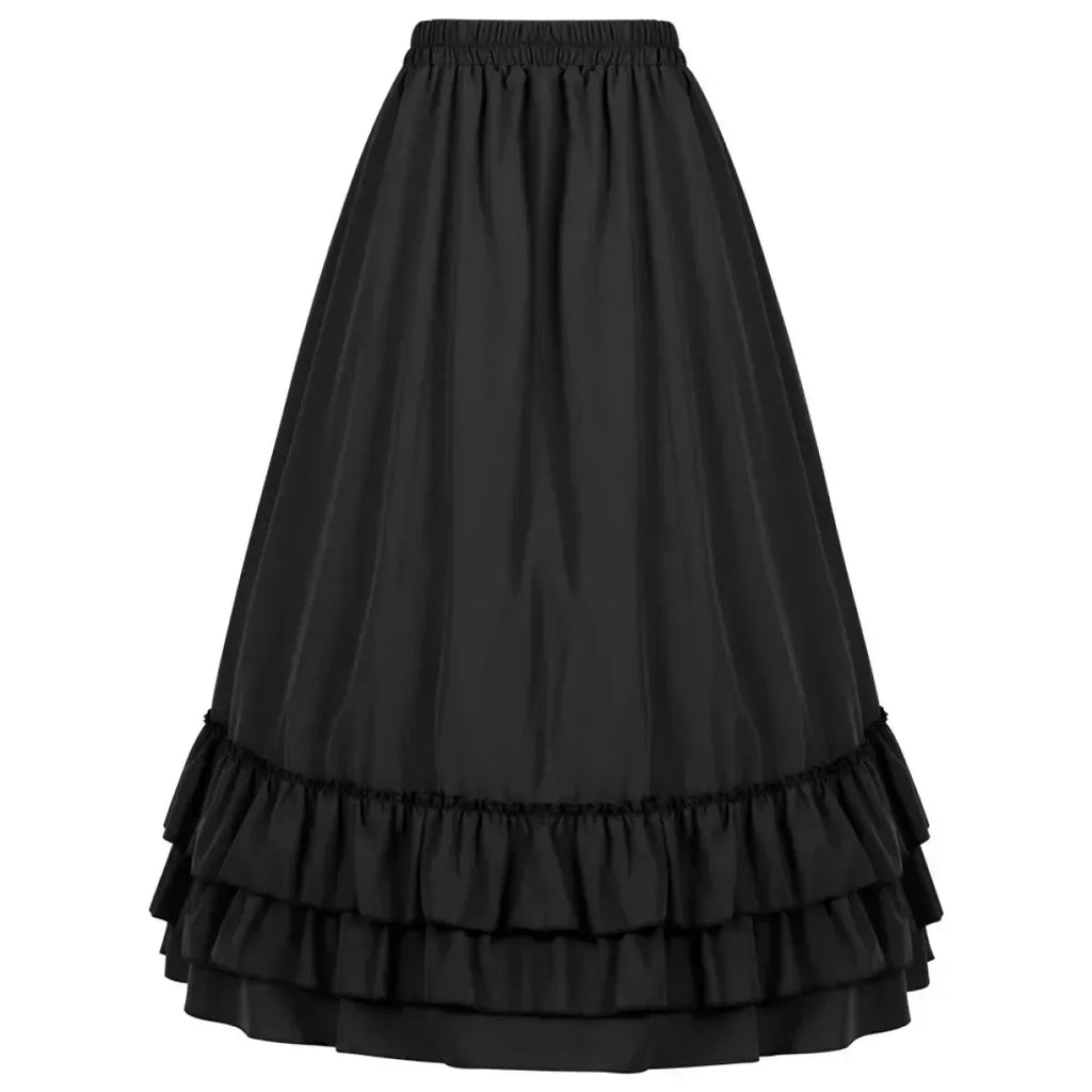 Victorian Ruffle Skirt – Layered Steampunk Gothic