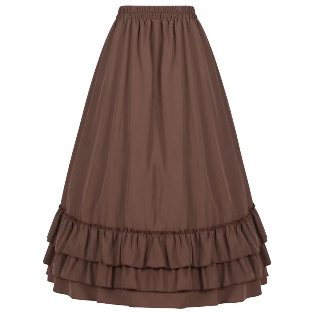 Victorian Ruffle Skirt – Layered Steampunk Gothic