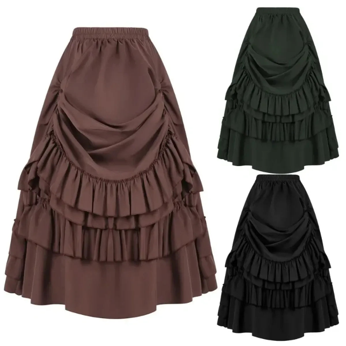 Victorian Ruffle Skirt – Layered Steampunk Gothic