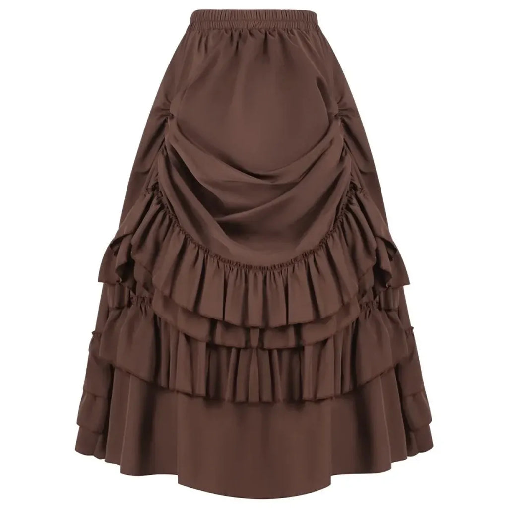 Victorian Ruffle Skirt – Layered Steampunk Gothic